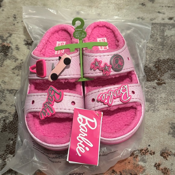 CROCS Shoes - Crocs Barbie Cozzzy Sandal Electric Pink Women’s Size 8